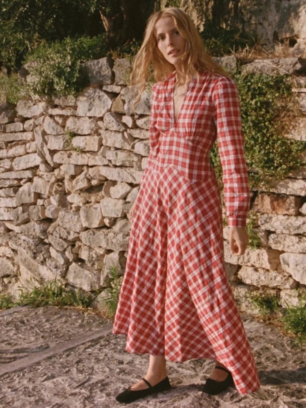 DÔEN • plaid • all cotton • Charleston • dress • NWT • sz. XXS • soft & easy •
